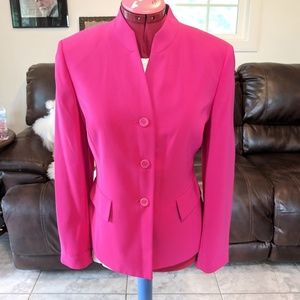 NWT Kasper Dark Pink Blazer 8P